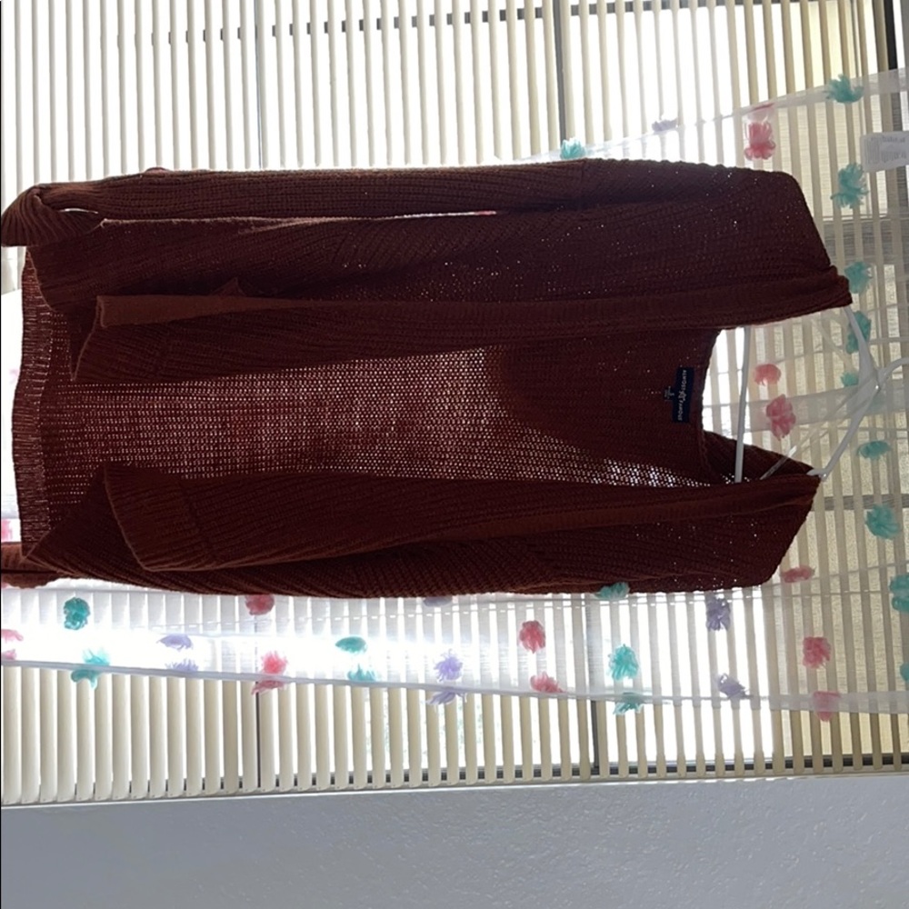 Red brown cardigan